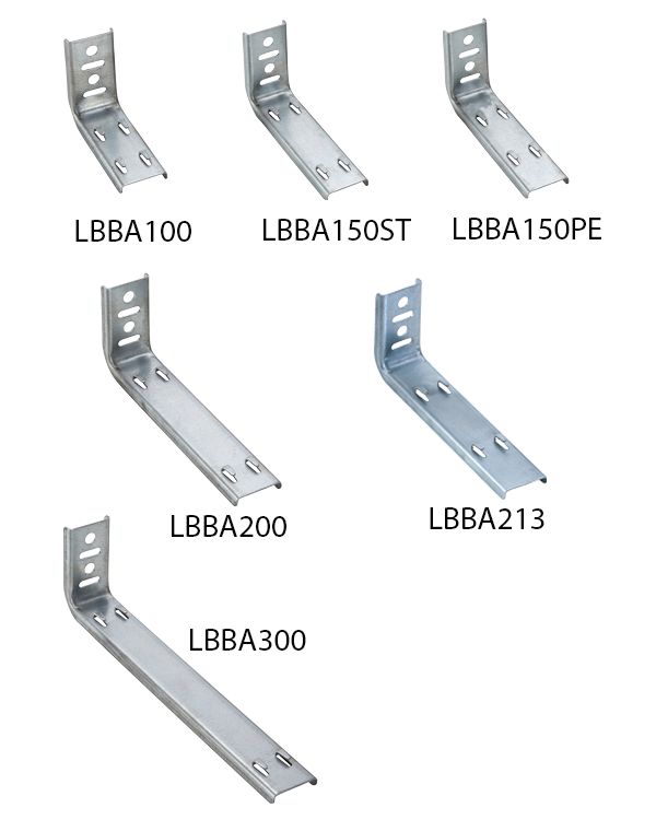 LBBA cable basket angles wall brackets range image